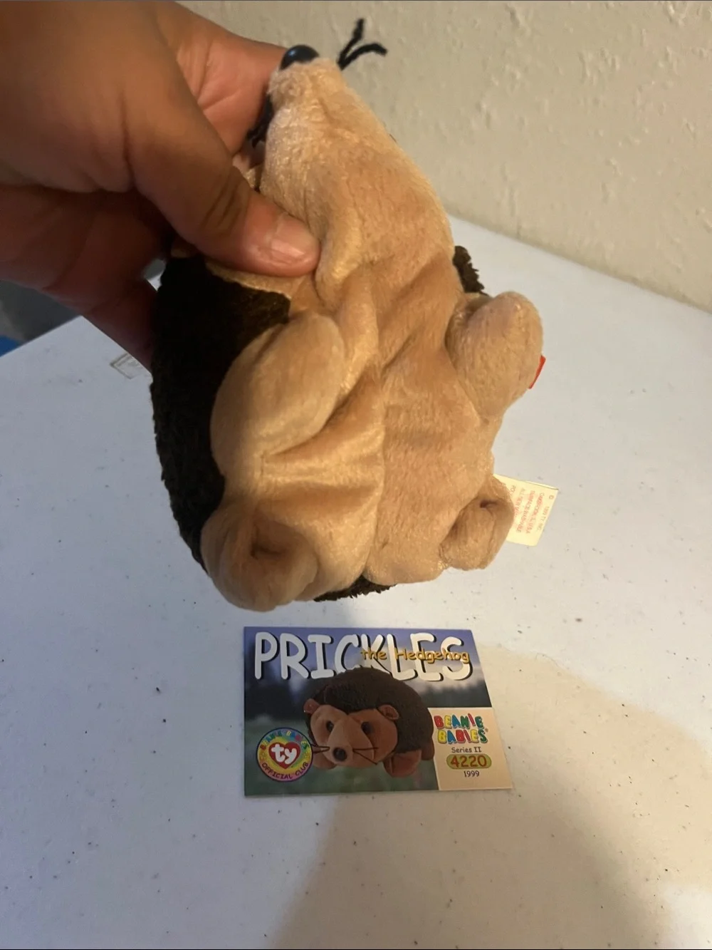 Ty Price the Hedgehog Plush - Brown, Tan